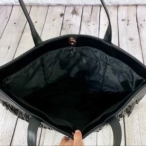 Victoria's Secret Bags - Victoria’s Secret Black Fringe Large Tote Bag NWT Victoria's Secret Bags - Victoria’s Secret Black Fringe Large Tote Bag NWT